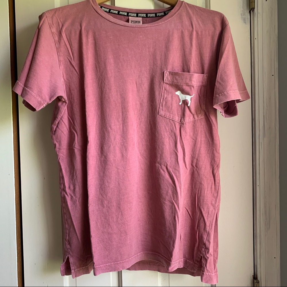 PINK Dog Logo T-Shirt